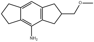 s-Indacen-4-amine, 1,2,3,5,6,7-hexahydro-2-(methoxymethyl)- Structure