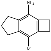 1H-Cyclobut[f]inden-3-amine, 7-bromo-2,4,5,6-tetrahydro- Structure