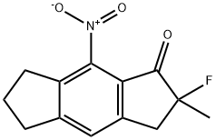 s-Indacen-1(2H)-one, 2-fluoro-3,5,6,7-tetrahydro-2-methyl-8-nitro- Structure