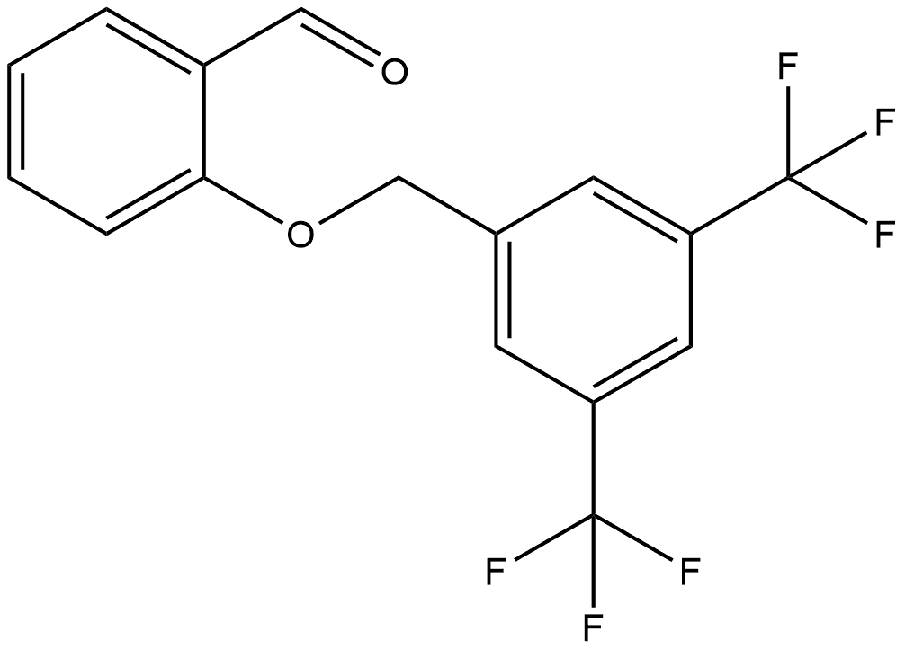 2-[[3,5-Bis(trifluoromethyl)phenyl]methoxy]benzaldehyde Structure