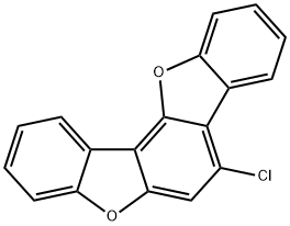 Benzo[1,2-b:3,4-b']bisbenzofuran, 7-chloro- Structure