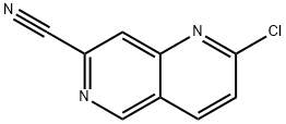 1,6-Naphthyridine-7-carbonitrile, 2-chloro- Structure
