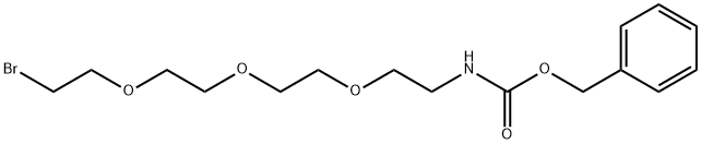 5,8,11-Trioxa-2-azatridecanoic acid, 13-bromo-, phenylmethyl ester Structure