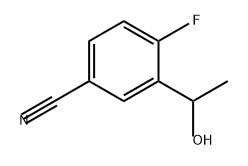 Benzonitrile, 4-fluoro-3-(1-hydroxyethyl)- 구조식 이미지