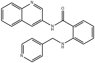 Benzamide, 2-[(4-pyridinylmethyl)amino]-N-3-quinolinyl- Structure