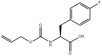 L-Phenylalanine, 4-fluoro-N-[(2-propen-1-yloxy)carbonyl]- Structure