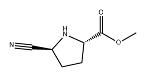 L-Proline, 5-cyano-, methyl ester, (5S)- Structure