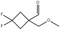 3,3-difluoro-1-(methoxymethyl)cyclobutane-1-carbaldehyde Structure