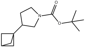 tert-butyl 3-{bicyclo[1.1.1]pentan-1-yl}pyrrolidine-1-carboxylate Structure