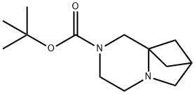 tert-butyl 3,6-diazatricyclo[6.1.1.0,1,6]decane-3-carboxylate Structure