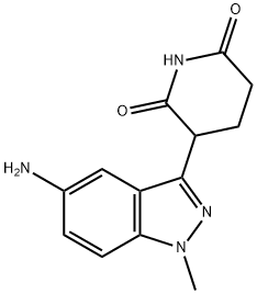 3-(5-Amino-1-methyl-1H-indazol-3-yl)-2,6-piperidinedione Structure