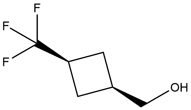 cis-3-(Trifluoromethyl)cyclobutyl)methanol Structure