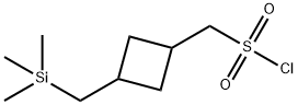 {3-[(trimethylsilyl)methyl]cyclobutyl}methanesulfonyl chloride, Mixture of diastereomers Structure