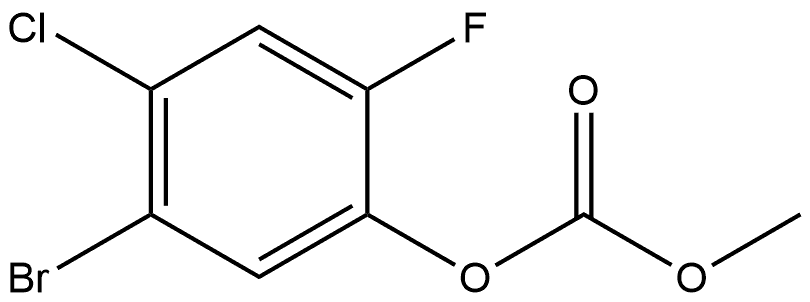 5-Bromo-4-chloro-2-fluorophenyl methyl carbonate Structure