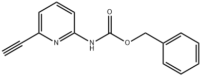 Carbamic acid, N-(6-ethynyl-2-pyridinyl)-, phenylmethyl ester 구조식 이미지