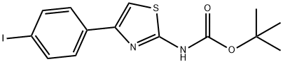 1,1-Dimethylethyl N-[4-(4-iodophenyl)-2-thiazolyl]carbamate Structure