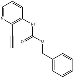 Carbamic acid, N-(2-ethynyl-3-pyridinyl)-, phenylmethyl ester Structure