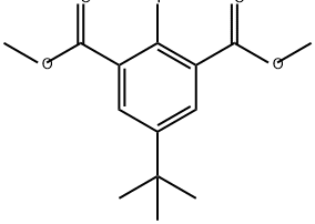 1,3-Benzenedicarboxylic acid, 5-(1,1-dimethylethyl)-2-iodo-, 1,3-dimethyl ester Structure