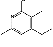 Pyridine, 2-chloro-3,6-dimethyl-4-(1-methylethyl)- Structure