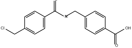 Benzoic acid, 4-[[[4-(chloromethyl)benzoyl]amino]methyl]- 구조식 이미지