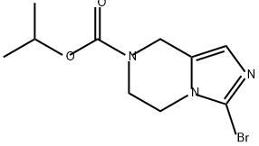 Imidazo[1,5-a]pyrazine-7(8H)-carboxylic acid, 3-bromo-5,6-dihydro-, 1-methylethyl ester Structure