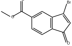 1H-Indene-5-carboxylic acid, 3-bromo-1-oxo-, methyl ester Structure