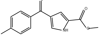 1H-Pyrrole-2-carboxylic acid, 4-(4-methylbenzoyl)-, methyl ester 구조식 이미지