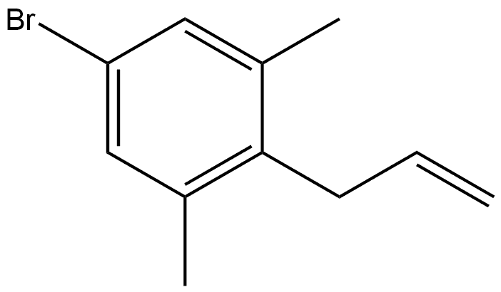 5-Bromo-1,3-dimethyl-2-(2-propen-1-yl)benzene Structure