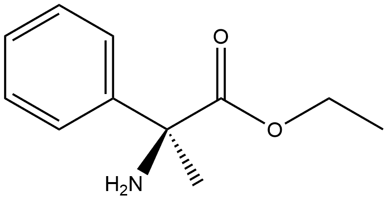 Benzeneacetic acid, α-amino-α-methyl-, ethyl ester, (αS)- Structure