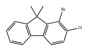 9H-Fluorene, 1-bromo-2-chloro-9,9-dimethyl- Structure