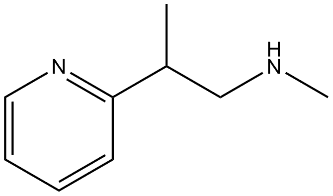 2-Pyridineethanamine, N,β-dimethyl- 구조식 이미지