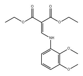 Propanedioic acid, 2-[[(2,3-dimethoxyphenyl)amino]methylene]-, 1,3-diethyl ester Structure