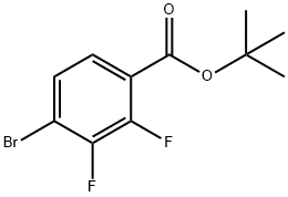 Benzoic acid, 4-bromo-2,3-difluoro-, 1,1-dimethylethyl ester 구조식 이미지