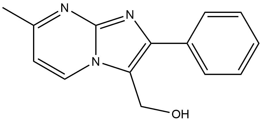 7-Methyl-2-phenylimidazo[1,2-a]pyrimidine-3-methanol Structure