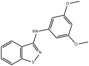 1,2-Benzisothiazol-3-amine, N-(3,5-dimethoxyphenyl)- Structure