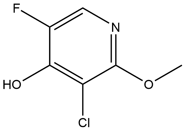 4-Pyridinol, 3-chloro-5-fluoro-2-methoxy- Structure