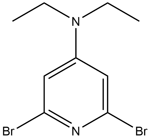 2,6-Dibromo-N,N-diethyl-4-pyridinamine Structure