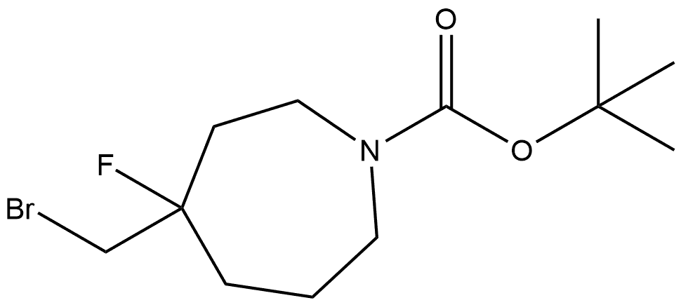 tert-butyl 4-(bromomethyl)-4-fluoroazepane-1-carboxylate Structure