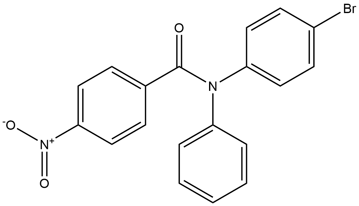 N-(4-bromophenyl)-4-nitro-N-phenylbenzamide Structure