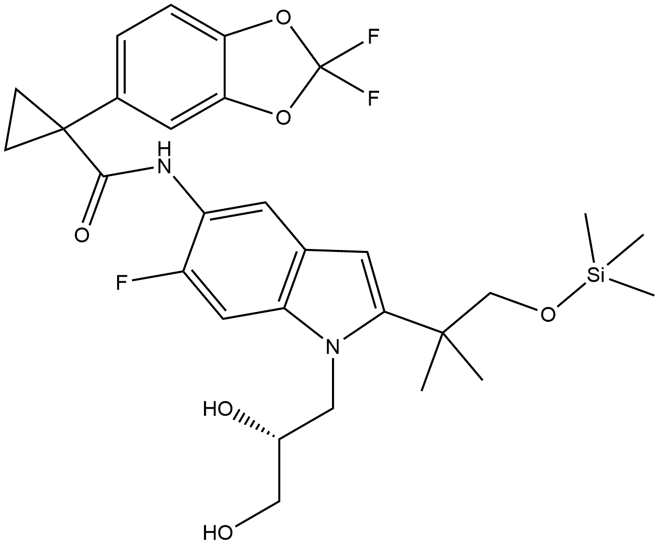 Tezacaftor Impurity 10 Structure