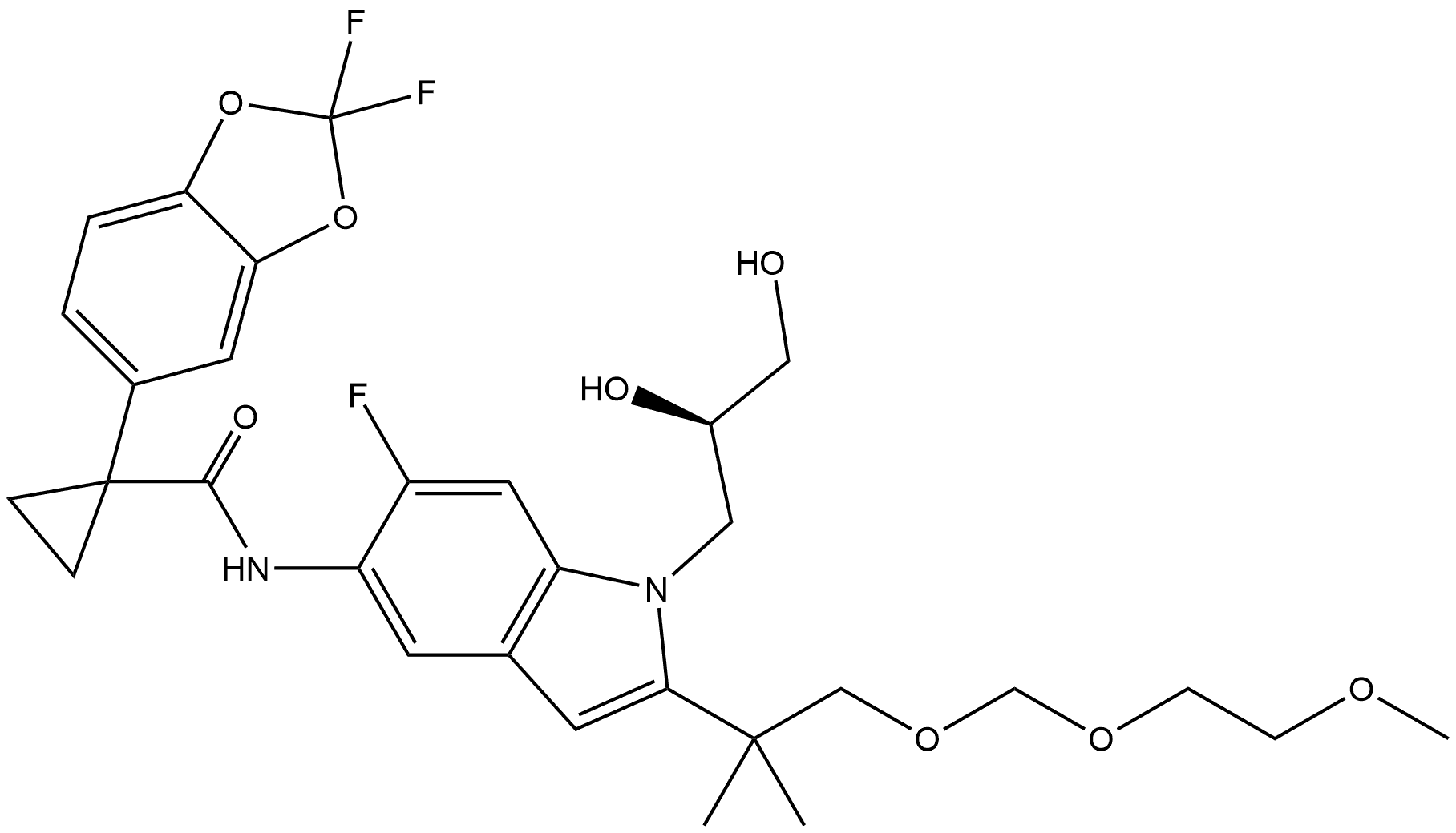 Tezacaftor Impurity 8 Structure