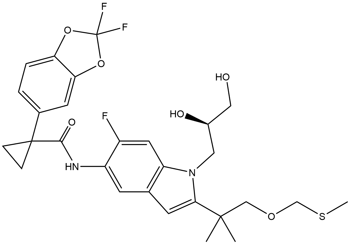 Tezacaftor Impurity 6 Structure