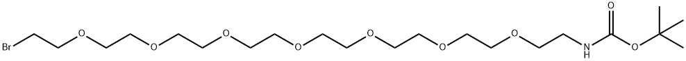 Br-PEG7-NHBoc Structure