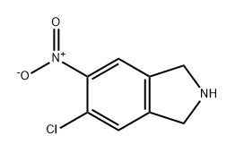 1H-Isoindole, 5-chloro-2,3-dihydro-6-nitro- Structure