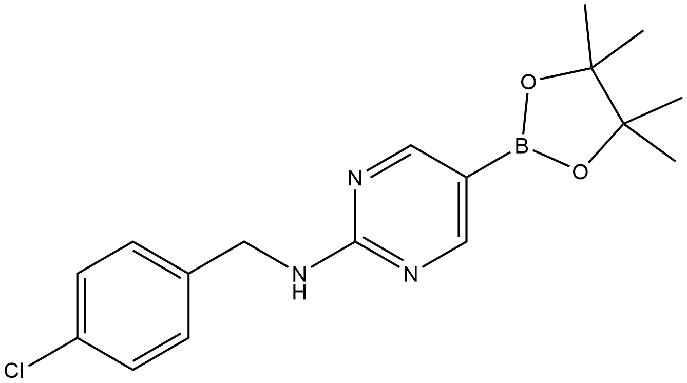 N-[(4-Chlorophenyl)methyl]-5-(4,4,5,5-tetramethyl-1,3,2-dioxaborolan-2-yl)-2-... Structure