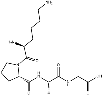 Glycine, L-lysyl-L-prolyl-L-alanyl- Structure