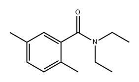 Benzamide, N,N-diethyl-2,5-dimethyl- Structure