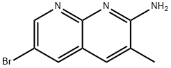 1,8-Naphthyridin-2-amine, 6-bromo-3-methyl- Structure