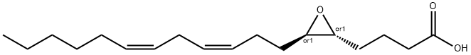 2-Oxiranebutanoic acid, 3-(3Z,6Z)-3,6-dodecadien-1-yl-, (2R,3R)-rel- Structure