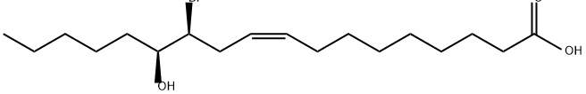 12(S)-Bromo-13(S)-hydroxy-9(Z)-octadecenoic acid Structure